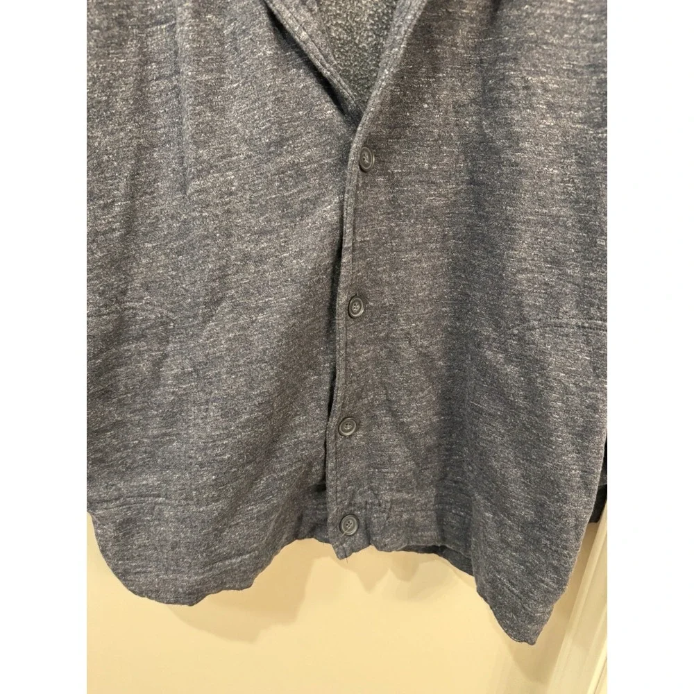 Oak‎ Hill cardigan shawl collar heather blue Men's size 2xl